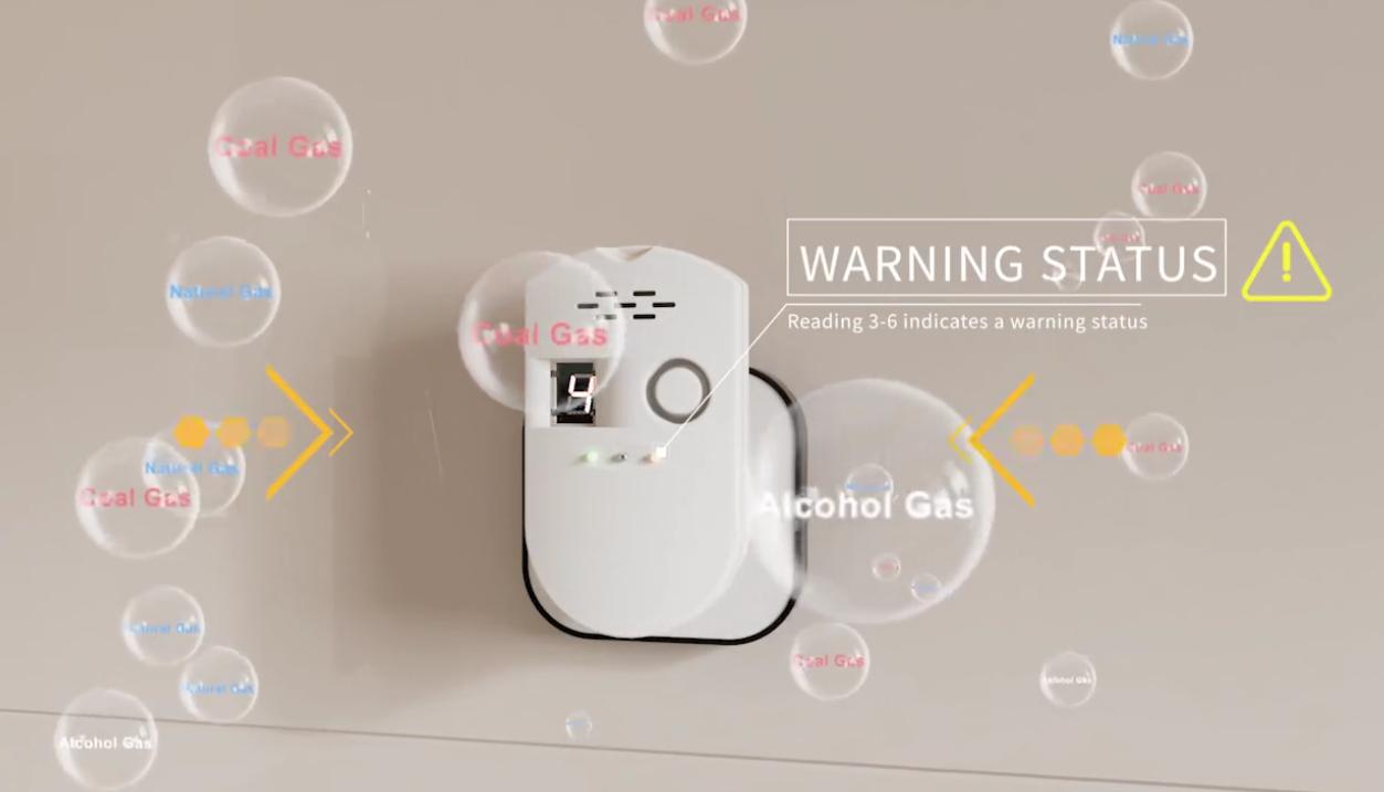 Ningbo PDLux PD-GSV8 Smart Gasalarm-Advanced Gas Detection & Safety System