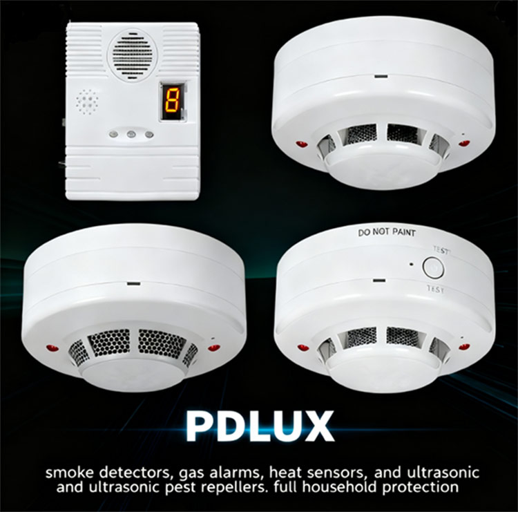 Complete apparaten voor veiligheidsveiligheid: rook, gas, warmte en ongedierte bescherming